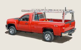 Contractor Rig: ladder rack / truck rack w work winches