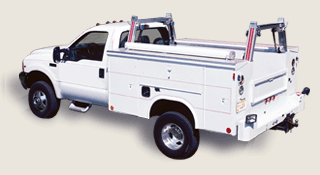 Utility Rig Ladder Racks / Truck Racks for Service Body Trucks